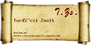 Turóczi Zsolt névjegykártya