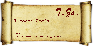 Turóczi Zsolt névjegykártya